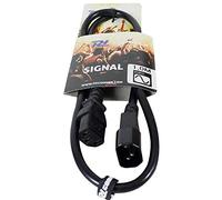 PD Connex IEC Extension Cable Male to Female C14 to C13 1 Metre Power Lead for Kettle, UPS, Audio Equipment & Daisy Chain Applications