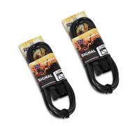 PD Connex IEC Extension Cable Pair 2m C13 to C14 Male to Female Power Leads for Rack Power Distro Units, Fixture to Fixture Linking and IEC Extension Use