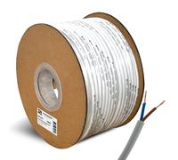 Power Dynamics PD Connex RX12W Double Insulated Speaker Cable 2x 1.5mm - 2-Core Heavy Duty 100m White