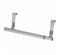 PD - Extendable Kitchen Towel Rack Rail - Anti-Slip Scratch Tea Towel Holder - No Drill Needed - Installation-free Stainless Steel Cabinet Towel Holder - Washcloth Bar Extends from 25-40 cm (2)