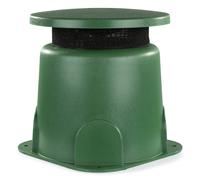 PD GS640 outdoor waterproof garden speaker, 40W 100V, 6.5" woofer, green IPX5 weatherproof housing, 360-degree omnidirectional dispersion, ideal for gardens, patios, terraces, saunas, theme parks