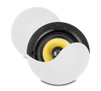 PD KVCS5 5.25" Ceiling Speaker Pair, Coaxial with Tiltable Silk Dome Tweeter and Woven Woofer, Passive HiFi Audio, Slim Magnetic Grille, Discreet Home Installation, IP44 Rated, 40W Max, White
