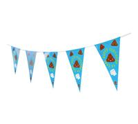 PD Outlet Emoji Poo Disposable Table Decorations - Fun and Festive Party Supplies - Perfect for Birthdays and Celebrations (Bunting)