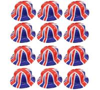 PD Outlet Union Jack Bowler Hats Adult Fancy Dress Costume Perfect for British Jubilee Celebrations Wholesale Available (12)