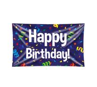 PD-Party 7036134 XXL Flag | Party Flags | Banners | Festive Celebration - Happy Birthday, 150cm Length x 90cm Width x 0.1cm Height