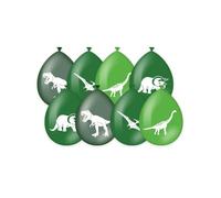 PD-Party: 8 pieces of dinosaur balloons - balloons for the birthday - perfect addition to the dinosaur birthday - dino party decoration for boys and girls - 30 x 30 x 30 cm