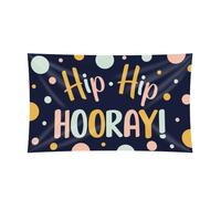 PD-Party XXL Flag - Hip Hip Hooray