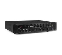 PD PMP360 100V Multi Zone Audio Amplifier 360W - 6 Zones, Commercial Amplifier with Independent Volume Control, Bluetooth, USB Media Player, Ideal for Schools, Hospitals, Shops, Factories