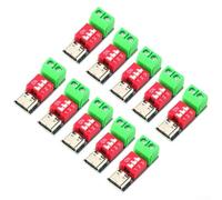PD Trigger Board Module for USB-C - 10PCS Set, Charger Power Delivery Boost for PD 3.0/2.0 BC1.2, 100W Max Output, Wide Voltage Input 4V-22V, Compact Red Green