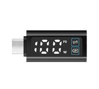 PD100W USB C Adapter Type C Charging Converters Digital Screen Power Trackings ABS Housing for Long Last USB Fast Voltages Meter Adapter