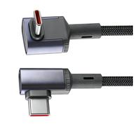 PD240W Super Fast Type C Cable with Braided Case, 1.5m | PD240W Super Fast Type C Cord with Braided Case Supports Data Sync and Power for Easy Use