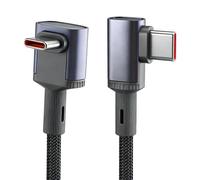 PD240W Super Fast Type C Cable with Braided Case, 5m | PD240W Super Fast Type C Cord with Braided Case Supports Data Sync and Power for Easy Use