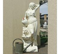 PDA Pretty Gypsy Girl With Jug Water Fountain