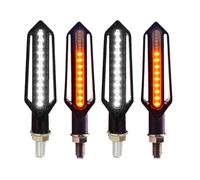 PDANBD Motorbike turn signals indicator lights 24LED Motorcycle Turn Signals Motorcycle Flasher Light Built Relay Turn Signal Indicator Stop Signals Blinker Turn