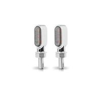 PDANBD Motorbike turn signals indicator lights Daytime Running 6Led Motorcycle Turn Signal Light 12V Direction Lamp E24 M8 Mount Aluminium Blinker Are Simple