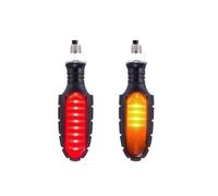 PDANBD Motorbike turn signals indicator lights Motorcycle Directional Indicator Turn Signal Light 16 LED Flashing Rear Tail Brake Flasher Light DRL Lamp Motorcycle Turn Signal