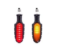 PDANBD Motorbike turn signals indicator lights Motorcycle Directional Indicator Turn Signal Light 16 LED Flashing Rear Tail Brake Flasher Light DRL Lamp Motorcycle Turn Signal