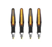 PDANBD Motorbike turn signals indicator lights Motorcycle LED Turn Signals Light Flasher Flowing Motorcycle Flashing Lights Built Relay 12V 12LED 10mm Turn Lamp
