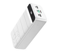 PDBEST PowerBank 60000mAh Fast Charging, 22.5W Huge Capacity Battery Pack Portable Charger Fast Charging USB-C 4 Outputs & 3 Inputs Power Bank LED Display Compatible with smartphone Android etc white