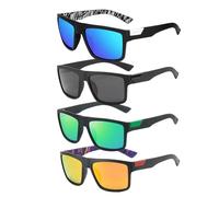 Pddenality 4PCS Mens Sunglasses Polarised, Sun Glassesfor Men Sun Glasses For Men, polarised-sunglasses Polarized Sunglasses Mens For Fishing Outdoor Sports, Black Red Blue Green