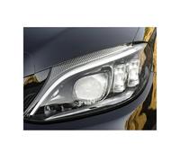 PDEDKDOG 1 pair Car Lights Compatible For W205 C Class 2015-2021 Auto Headlight Assembly Upgrade High Configure Bifocals Lens Signal Lamp Accessories(For 15-18 Halogen)