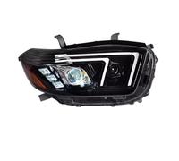 PDEDKDOG 1 Pair Car Model Compatible For Toyota Highlander Kluger HeadLights Style Replacement DRL Daytime Lights Lighthouse Projector Facelift 2009