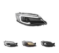 PDEDKDOG 2 Pcs Headlight Assembly Compatible For Subaru WRX 2008-2014 Headlight Plug And Play With DRL Dynamic Turn Projector Lens Headlamp(Left hand Drive)