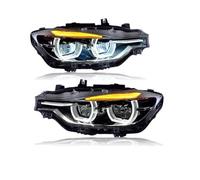 PDEDKDOG Car Lights Compatible For F30 F35 2013-2019 3 Series Auto Headlights Assembly DRL Dynamic Signal Lamp Upgrade Front Light Accessories(Replace Halogen)
