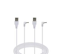 PDEEY 13 FT Power Cord for Ring Stick up Cam Plug-in Security Camera Indoor Outdoor, DC Barrel Charger Extension Cable, 2-Pack