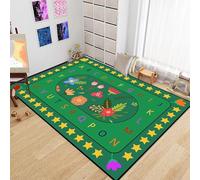 PDENZG Kids Abc Educational Learning Rug, 160x200cm,Nursery Crawling Mat Rugs, Non Slip Children's Room Decor Play Carpet For Classrooms School Areas Nursery Kids Rugs for Bedrooms