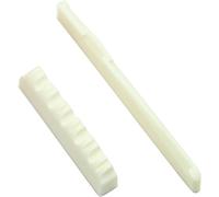 Pderlous 1Set Bone Bridge Saddle And Nut For 6 String Acoustic Guitar