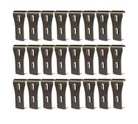 Pderlous 24PCS Brick Wall Clips Brick Hook Clips Steel Brick Hanger Heavy Duty Metal Hangers for Hanging Outdoors