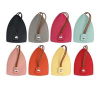 Pderlous 8Pack Pull Out Key Case, Pull-Out Cute Large-Capacity Car Key Case, Stylish PU Leather Key Wallets