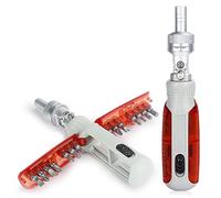 Pderlous Multi Angle Bidirectional Ratchet Screwdriver Set 15 in 1 Torx Magnetic Screw Driver Bit Precision Screwdrivers Easy to Use A