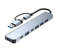Pderlous Multiport USB Hub 3.0 Multi USB Splitter 4 Ports USB C 3.0 2.0 Ports for PC Laptop Computer Hub