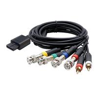 Pderlous RGB/RGBS Cable for N64 SFC SNES Video Consoles Composite Cable with Strong Stability