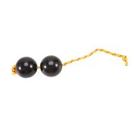 Pderlous Rhythmic Ball, Egg Shaker Double Bottle Percussion, Kashaka Instrument, Musical Drum Ball, Rattle Shaker, Black