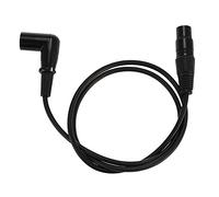 Pderlous Right Angle Male to Female XLR Cable, Microphone Cord, Signal Wire Cord for Equilibrium/Mixer/Amplifier (1 Meter = 3.2 Feet)
