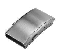 Pderlous Watch Buckle Fold Milled Clasp Replacement Stainless Steel Watchband Clasp, 18Mm