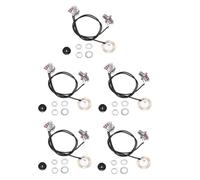 Pderlous Wood Guitar Pickup Wiring Kit Pickup Piezo 50mm Sensitive Transducer Pickups Prewired Amplifier with 6.35mm Output Jack