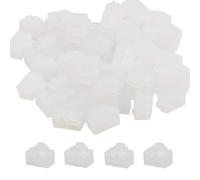 PDETVEO 120PCS RJ45 Port Covers, Silicone Ethernet Dust Protector Caps for Network Switch, Router, Computer and TV Ports (White)