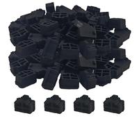 PDETVEO 120PCS RJ45 Port Covers, Silicone Ethernet Dust Protector Caps for Network Switch, Router, Computer and TV Ports (Black)