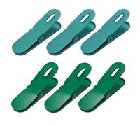 PDETVEO 6PCS Metal Pegboard Clips, Peg Board Accessory Hook Attachment for Hanging Photos Tools, Kitchen Bathroom Office Garage Storage Display(3Green+3Blue)