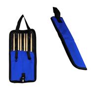 PDETVEO Blue Drumsticks Bag, Thickened Drum Stick Holder Portable Case with Hooks Inside for Percussion Sticks, Drum Mallet