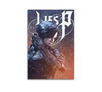 PDEWFCHX Lies of P Action Games Poster Poster Decorative Painting Canvas Wall Posters And Art Picture Print Modern Family Bedroom Decor Posters 24x36inch(60x90cm)