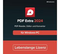 PDF Extra 2023 - Professioneller PDF Editor - Lebenslange Lizenz - Bearbeiten, Schützen, Kommentieren, Konvertieren, Ausfüllen und Signieren von PDFs für 1 Windows PC
