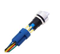 PDFEswm 16mm Metal Rotary Selector Switch 2 3 Position On Off 12V Led Red Green Stainless Steel Push Button Switch 1NO1NC Latching(Red,2POSITION 2NO2NC_12V-24V)