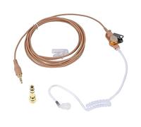 Pdflie 3.5mm IFB Kit Earpiece Broadcast Communication Headset Anchor Broadcaster in-Ear Professional Earset with 1/4" Connector for iPhone Android Telex Lecstronics Clear-Com Comrex (Flesh Skin)