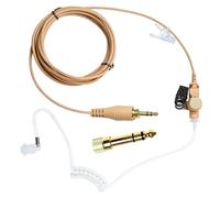 Pdflie 3.5mm IFB Kit Earpiece Broadcast Communication Headset Anchor Broadcaster in-Ear Professional Earset with 1/4" Connector for iPhone Android Telex Lecstronics Clear-Com Comrex (Flesh Skin)