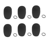 Pdflie Boom Mic Headset Windscreen Foam Microphone Cover Long Small Medium Large Windsocks Headphone Windshield Shield (6Pack)